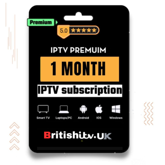 IPTV Subscription 1 Months – Premium 4K