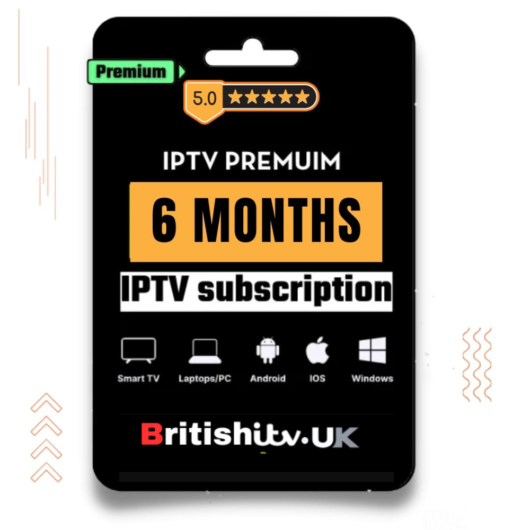 IPTV Subscription 6 Months – Premium 4K